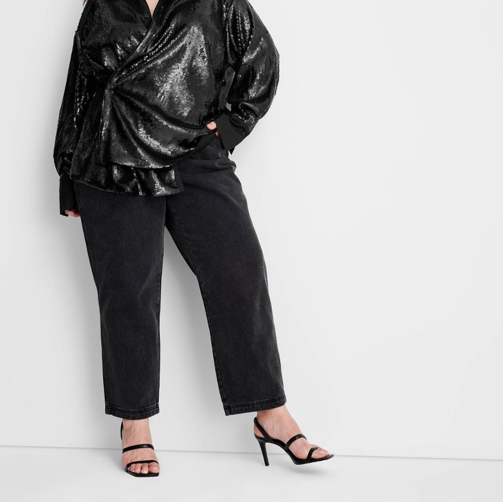 Kahlana Barfield - Target Future Collective High-Rise Overlap Waist Straight Leg